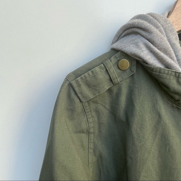 Miss Me Green Hooded Utility Jacket Size S - Picture 7 of 14